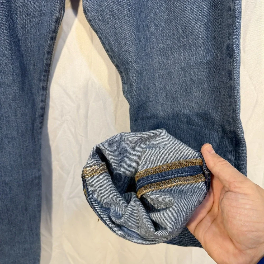 Vintage‎ Levi's 501 Denim Blue Jeans FITS 38x32 Button Fly Medium Wash Men's